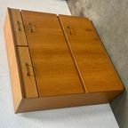 Vintage Schoenenkast, Licht Hout, 1970's Duitsland thumbnail 5