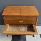 Teak Sewing Box Table Danish 1960S thumbnail 11