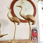 Grote Messing Kraanvogels Kraanvogels Vogels Vintage Prijs/Set thumbnail 22