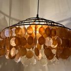 Capiz Hanglamp Vintage Schelpen Schelp Lamp thumbnail 3