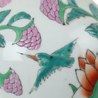 Vintage Chinese Vaas Waterlelies Geëmailleerd Porselein 32Cm thumbnail 10