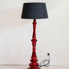 Xl Vintage Keramiek Vloerlamp Hustadt Leuchten Jaren 60 thumbnail 7