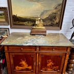 Ladekast In Renaissancestijl. Marqueterie. thumbnail 3