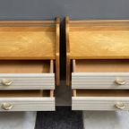 Set Of 2 1960S Nightstands With Glass Top thumbnail 13