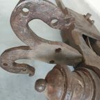 Antieke Bankschroef Met Lange Staart. thumbnail 7