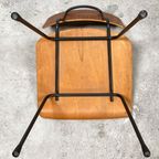 Vintage Gispen Stoelen Met Plywood Zittingen. thumbnail 4
