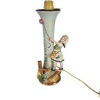 Tafellamp - Keramiek - 'Figurine' - Gesigneerd - 2E Helft 20E Eeuw thumbnail 2