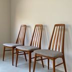 Zes Deens Vintage Houten Eetkamerstoelen Koefoed Hornslet thumbnail 10