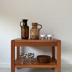 Vintage Bijzettafel Van Salling Stolefabrik Made In Denemark thumbnail 4