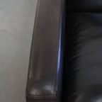 Stijlvolle En Comfortabele Zwart/ Grijze Design Fauteuil/ Armchair Gemaakt Van Schapenleer thumbnail 8