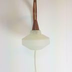 Vintage Philips Louis Kalff Wandlamp Teak Hengellamp Glas 60 thumbnail 8