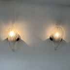 Pair Of Post Modern Shell Wall Lamps , 1980S thumbnail 6