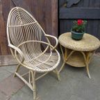 Mooi Rotantuin Setje Stoelen Tafeltje thumbnail 8