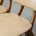 Set Van 4 Teakhouten Jaren ’60 Vintage Design Scissor Chairs Van Louis Van Teeffelen thumbnail 13