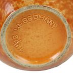 Oranje En Turquoise Vaas Jasba Keramik West Germany Aardewerk 111-12 thumbnail 10