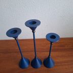 Vintage Set Van 3 Diabolo Kandelaars Memphis Milano Stijl thumbnail 8