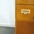 Oude Houten Ladekast Met Uitschuifbare Planken Vintage thumbnail 21