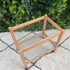 Trolley / Bar Cart / Roltafel Pinewood Glas thumbnail 8