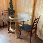 Gabriella Crespi Stijl Ronde Eetkamertafel Met Glazen Top thumbnail 4