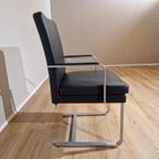 4x Hulsta D13 Stoelen - Eetkamerstoelen - Zwart Leder-design thumbnail 6