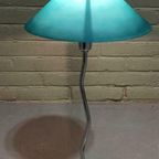 Vintage Frost Glass Tafellamp, Groen/blauw thumbnail 17