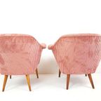 2 Roze Cocktail Stoeltjes | Nieuw Gestoffeerd Rib Artifort thumbnail 8