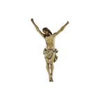 Corpus Hout Polychroom Antiek Christi 18de Eeuw Sculptuur Beeld 33cm thumbnail 3
