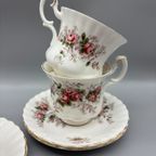 Royal Albert Lavender Rose Set Dames Kop En Schotels 8 Delig thumbnail 3