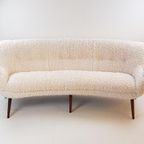 Vintage Bank Teak Hout Teddy Stof Nieuw | Uniek Organisch thumbnail 12