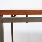 Vintage Sidetable Bijzettafel Op Wieltjes thumbnail 3