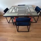 Pastoe Eetkamertafel 1980 + 4 Stoelen Fm80 thumbnail 5