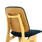 Set 4 Vintage Stoelen In De Stijl Van Arne Hovmand Olsen Reupholstered thumbnail 16