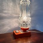 Vintage Oranje Bedlampje. Jaren 70 Mid Century Tafellamp thumbnail 4