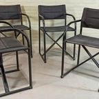 4 Vintage Illo Director's Stoelen, Niels Gammelgaard thumbnail 7
