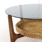 Ronde Vintage Salontafel Met Lectuurhouden 'hilla' thumbnail 14