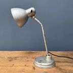 Zilvergrijze Bauhaus Bureaulamp thumbnail 7