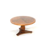 Ronde Vintage Biedermeier Salontafel Van Gevlamd Berkenhout thumbnail 4