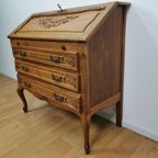 Brocante Queen Ann Secretaire, Ladekast, Landelijk Bureau thumbnail 10