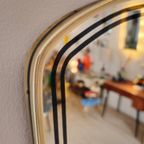 Vintage Organichse Spiegel Wandspiegel Mirror Goud Zwart thumbnail 5