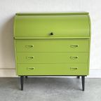 Vintage Opgeknapte Secretaire Bureau Werkplek Klepburo thumbnail 5