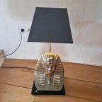 Hollywood Regency Tafel Lamp Farao Deknudt Jansen Stijl. thumbnail 10