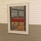 "rijkswerf", Piet Lont, 1995, Houdsnede Op Japans Papier thumbnail 7