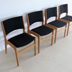 Vintage Eetkamerstoelen | Stoelen | Jaren 60 | Eiken thumbnail 6