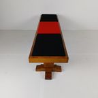 Art Deco Kerkbank Opnieuw Gestoffeerd thumbnail 15
