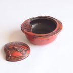 Takaoka Shikki Lacquerware Seabream Bonbonniere Box, Japan 1920S thumbnail 8