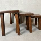 3x Brutalist Nesting Tables thumbnail 4