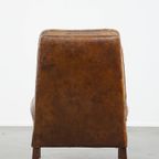 Karakteristieke En Zeer Comfortabele Rundleren Fauteuil/lounge Chair Met Een Uniek Design thumbnail 5
