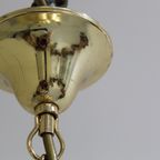 Vintage Hanglamp - Messing, Glas, Hollywood Regency, Jaren '70 | 01236 thumbnail 8