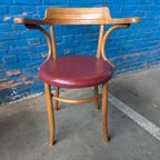 2 Art Nouveau Bentwood Chairs Thonet Stijl thumbnail 5