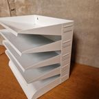 Witte Metalen Lectuurbak Wandrek Gispen thumbnail 2